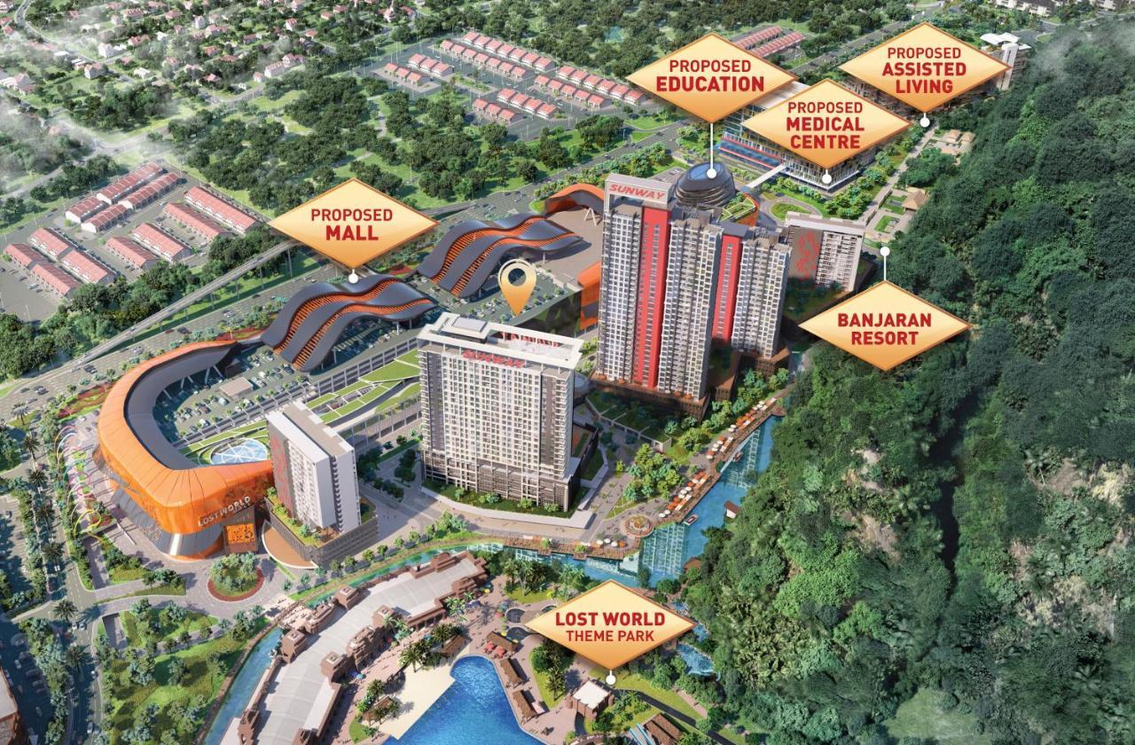 Ipoh Tambun Lost World Sunway Onsen Suites Luna 2R2B 8Paxs المظهر الخارجي الصورة